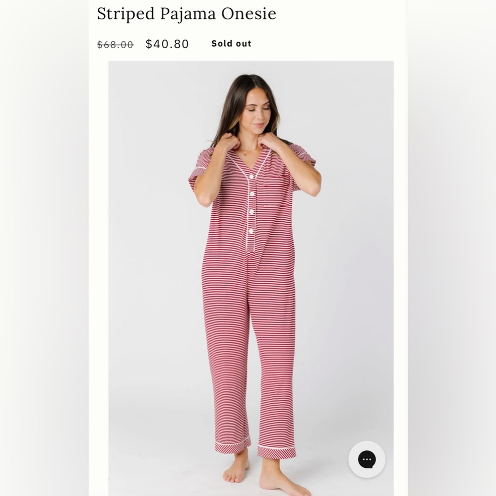 Striped Pajama Onesie
